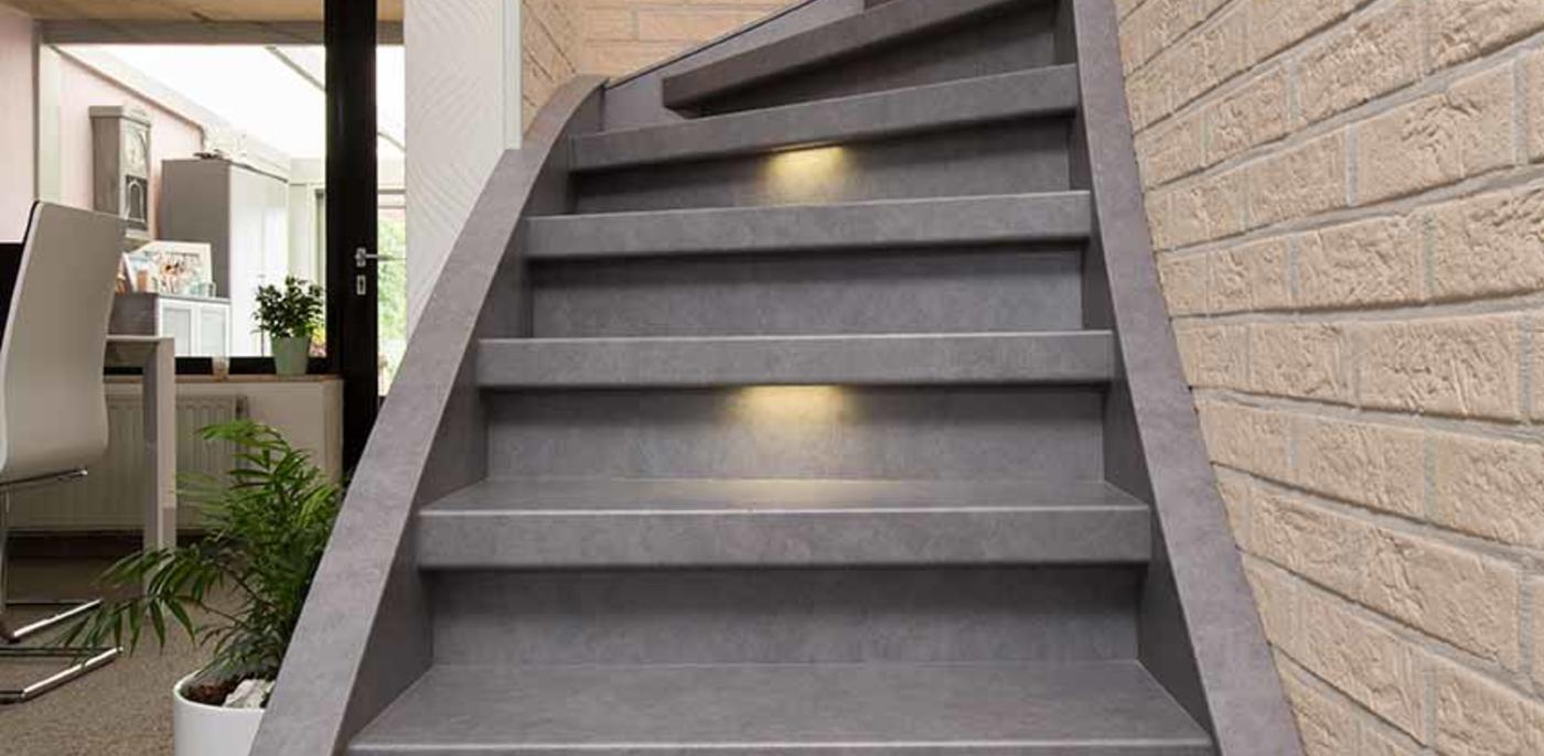 Betonlook traprenovatie